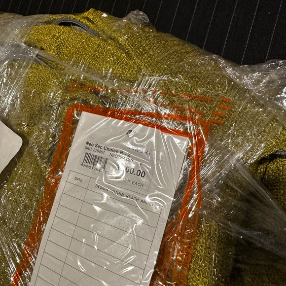 Design Within Reach Neo One arm sofa sectional avacado fabric upholstery DWR NWT - Picture 3 of 3